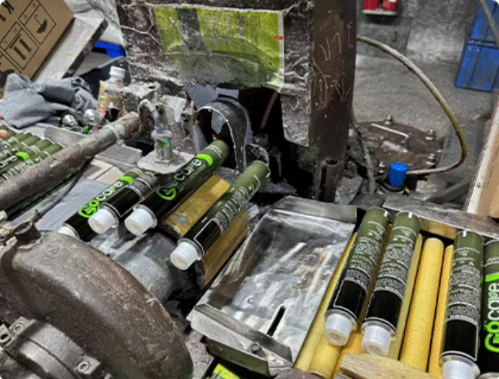 Xinyu Tube production equipment handling aluminum tubes